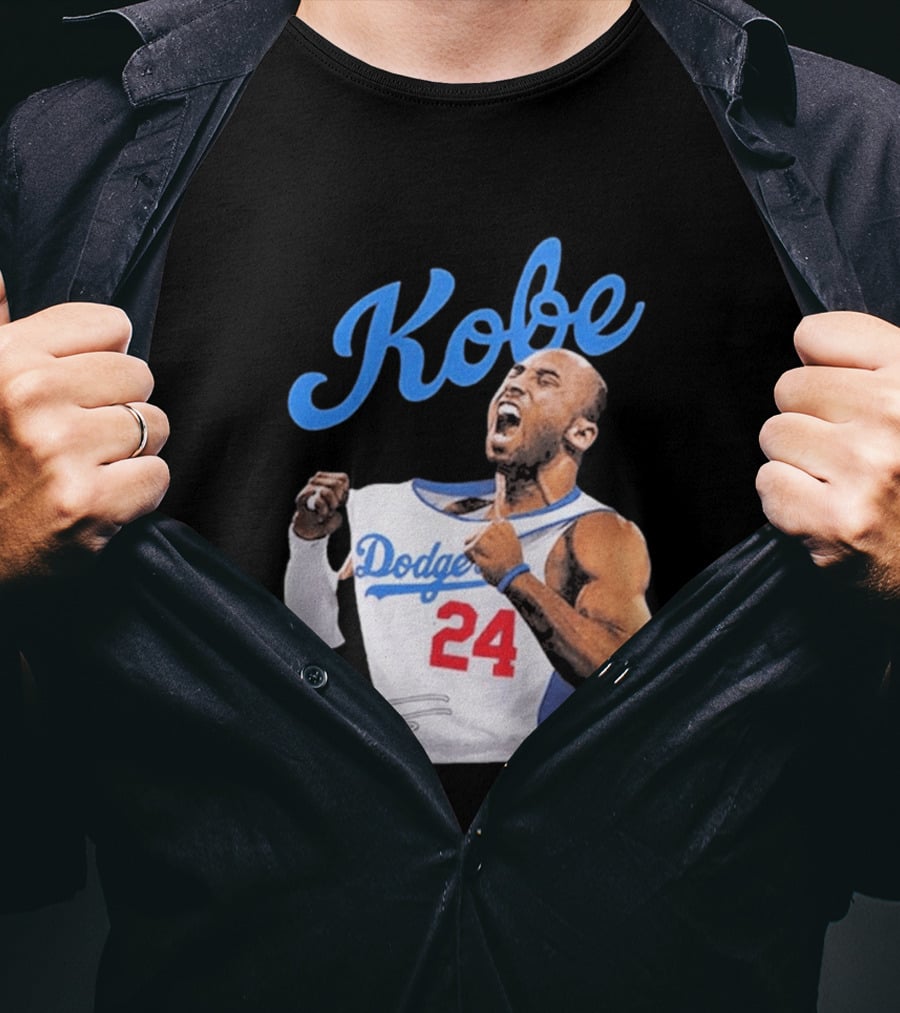 House Of Tees Kobe Bryant Dodgers 24 Jersey Image T-Shirt