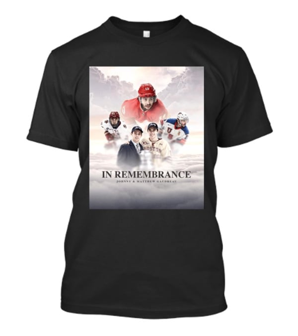 In Remembrance Johnny & Matthew Gaudreau Hockey Tribute With Boston And USA Jerseys T-Shirt