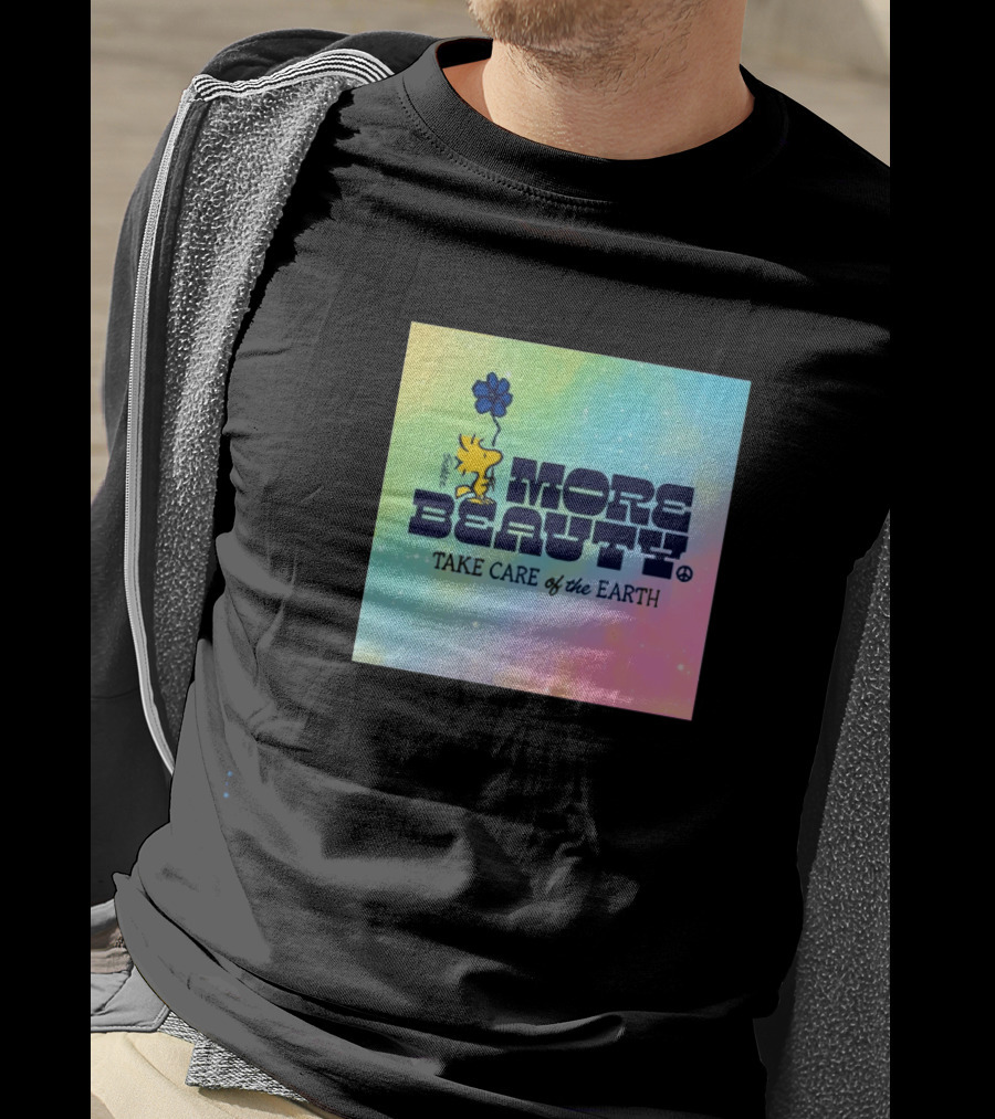 Woodstock More Beauty Care The Earth Peace Sign Balloon Tie Dye T-Shirt