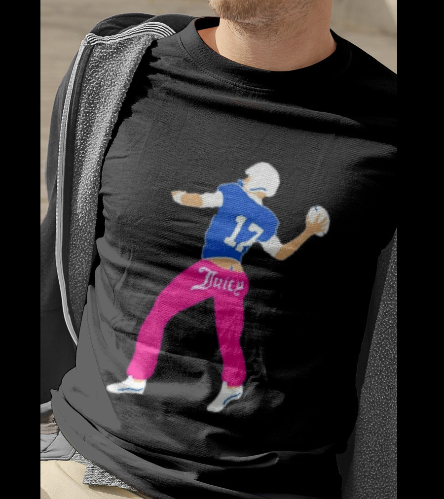 Josh Allen 17 Juicy Football Player Buffalo Bills Fans Retro Series T-Shirt