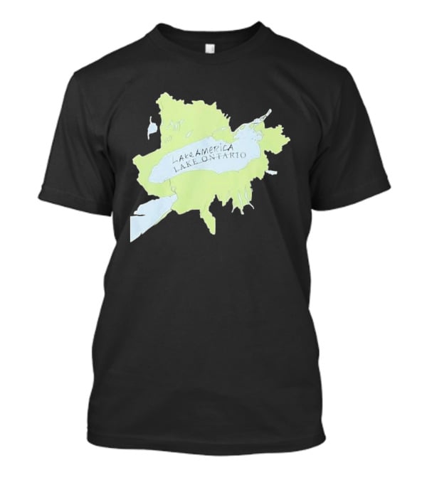 Lake America Lake Ontario Unique Map T-Shirt