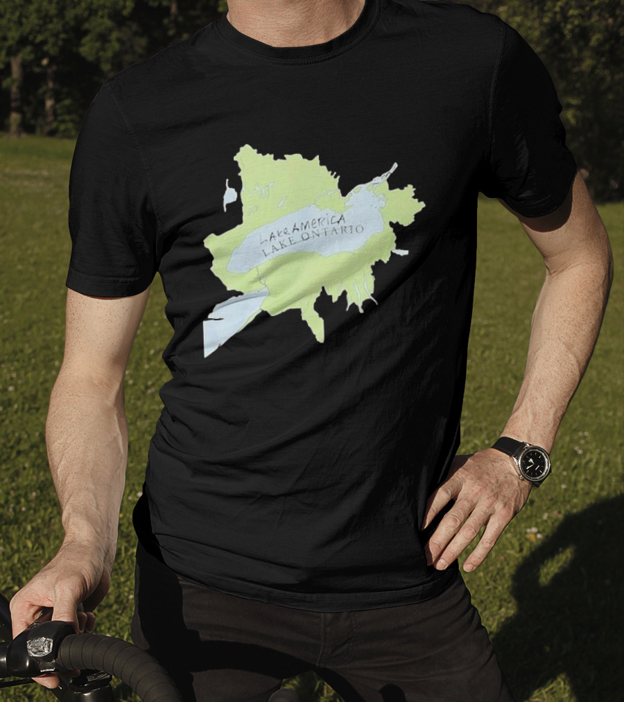 Lake America Lake Ontario Unique Map T-Shirt