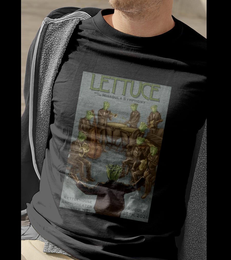 Lettuce With Missoula Symphony KettleHouse Amphitheater Bonner MT August 28 2026 T-Shirt