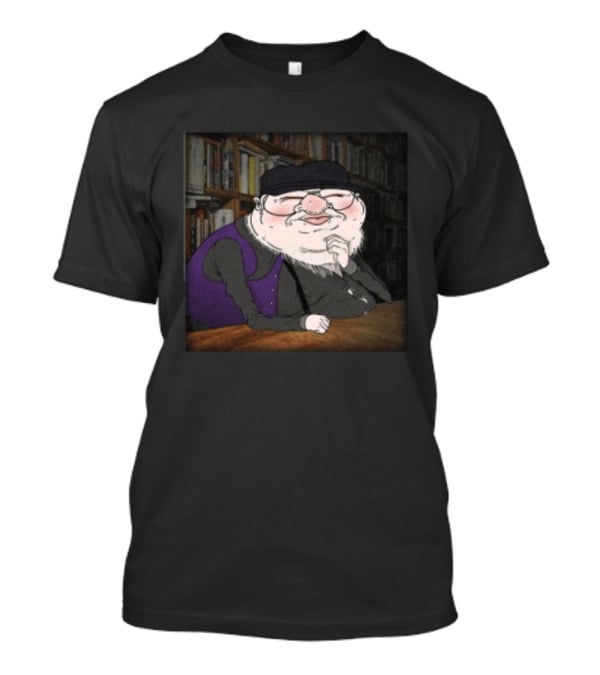 Meatcanyon Store Procrastination Black Cartoon Character Illustration Library T-Shirt