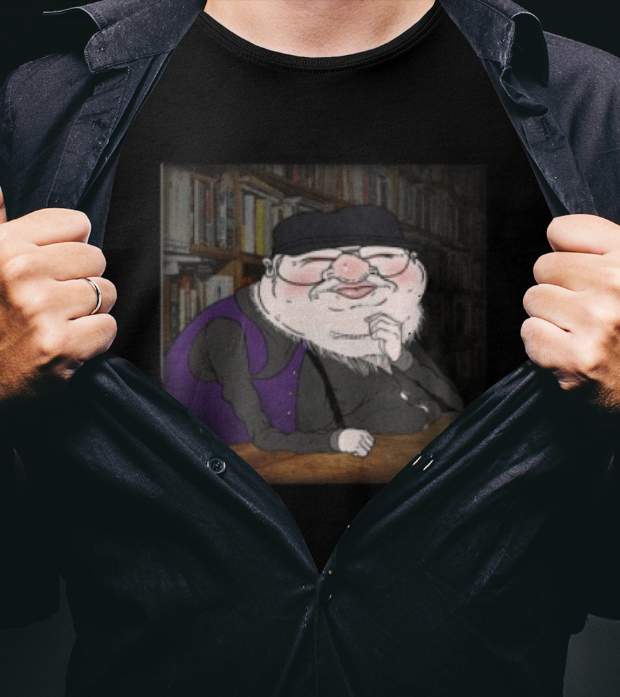 Meatcanyon Store Procrastination Black Cartoon Character Illustration Library T-Shirt