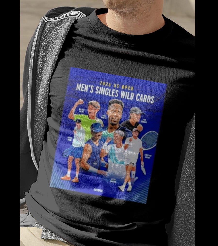 2026 US Open Men's Singles Wild Cards Michael Zheng Gael Monfils Jack Sock Martin Damm Alex Michelsen Ben Shelton Alexei Popyrin Dominic Stricker T-Shirt