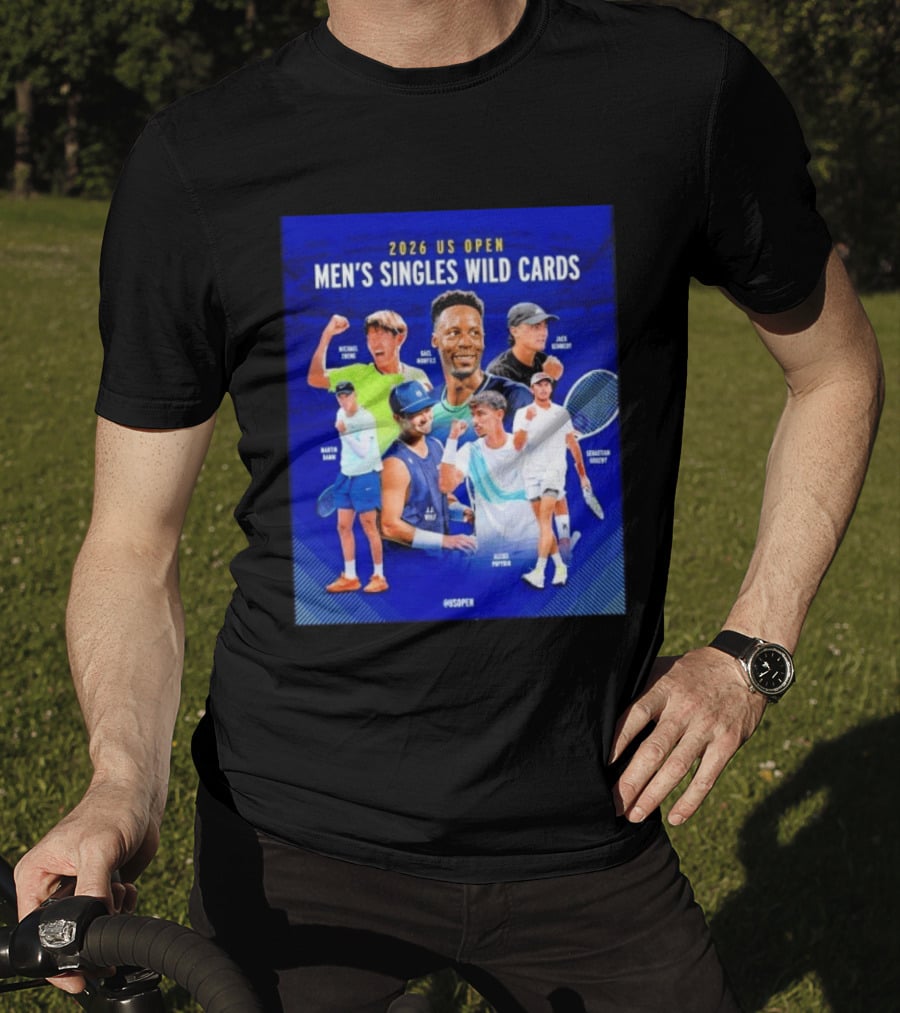 2026 US Open Men's Singles Wild Cards Michael Zheng Gael Monfils Jack Sock Martin Damm Alex Michelsen Ben Shelton Alexei Popyrin Dominic Stricker T-Shirt