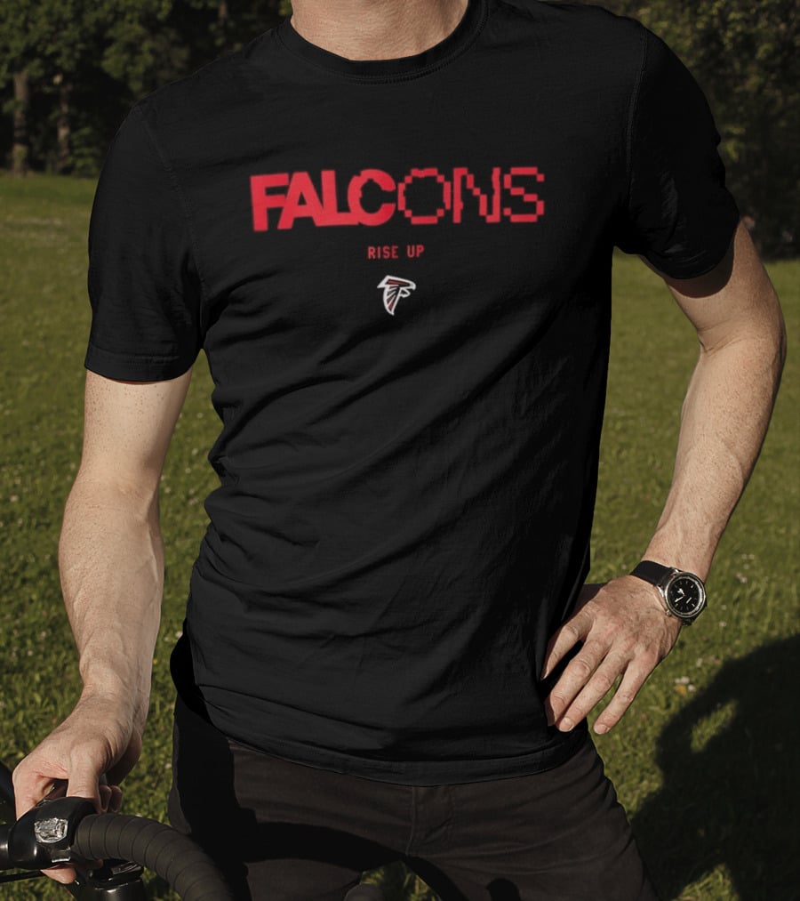 Atlanta Falcons Rise Up Football Team Logo Fan T-Shirt