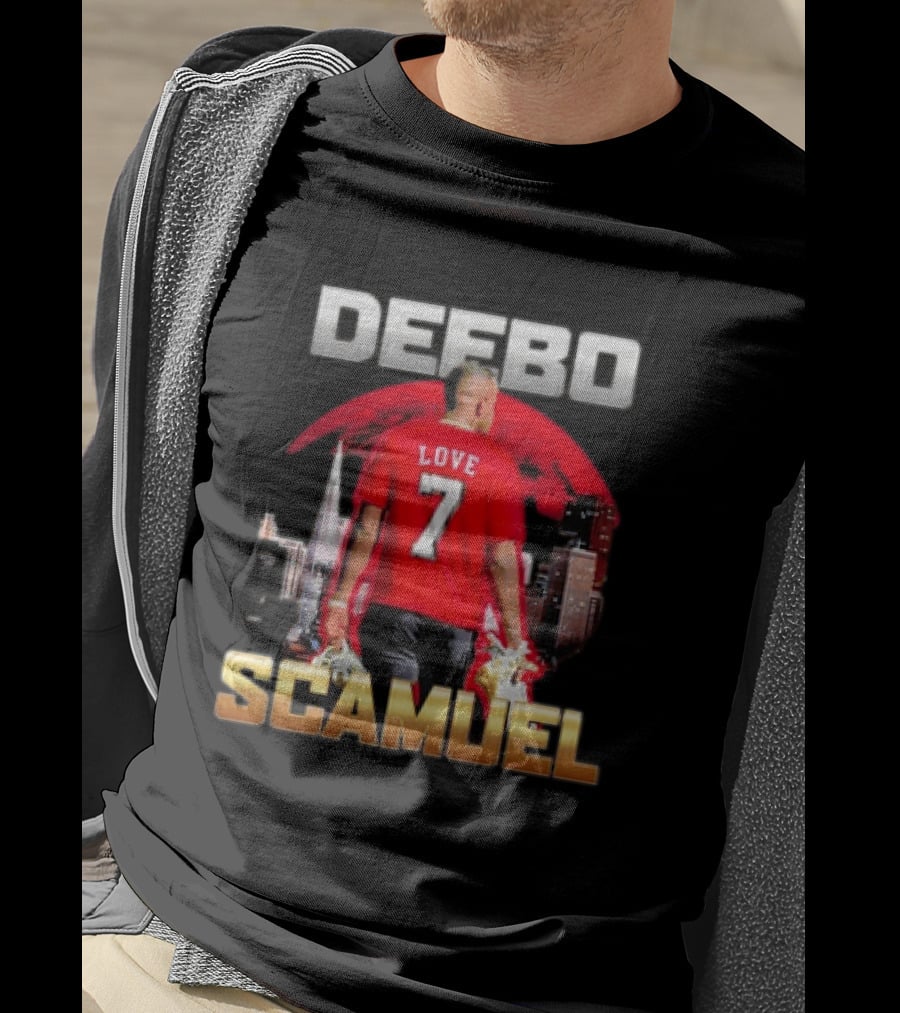 Deebo Scamuel Love 7 San Francisco 49ers Backdrop T-Shirt