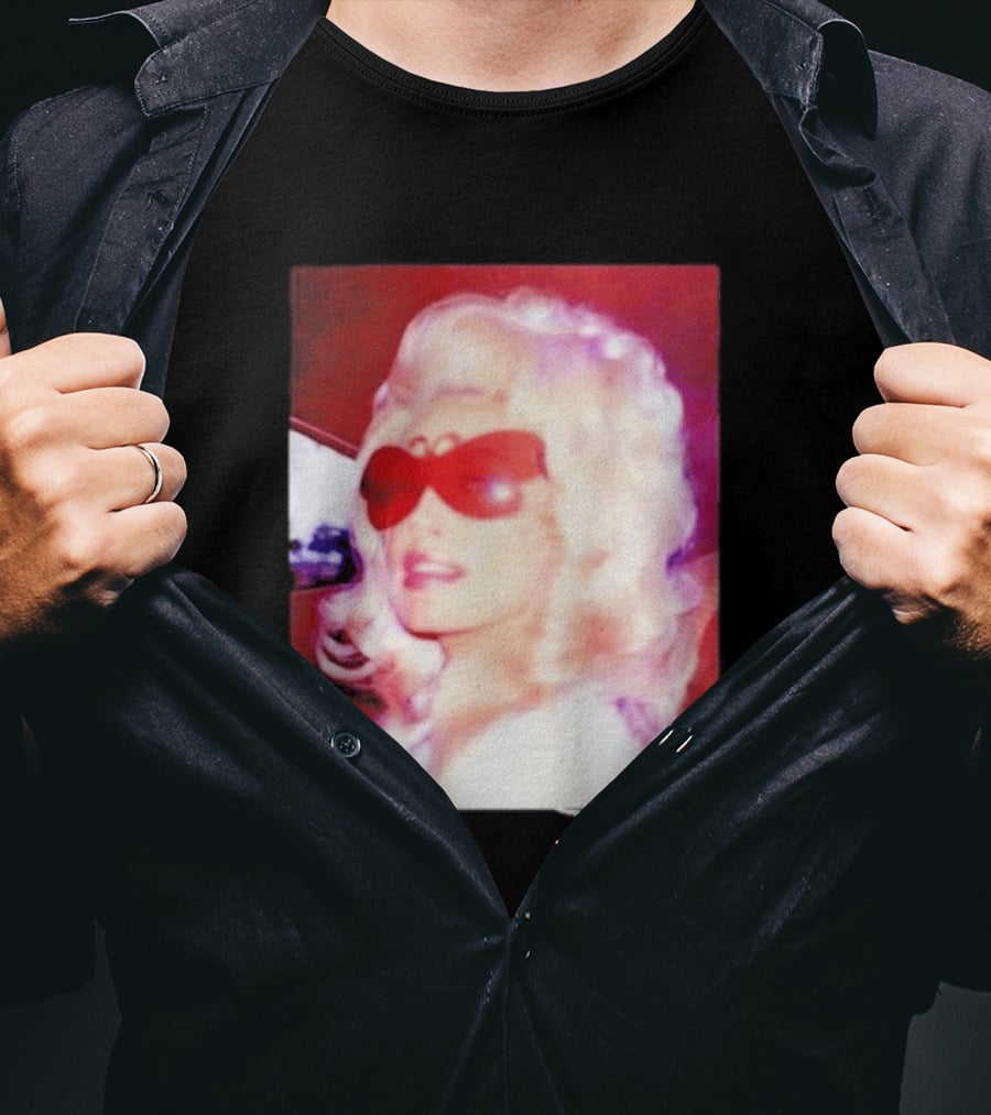 Dolly Parton Iconic Vintage Style With Red Sunglasses T-Shirt