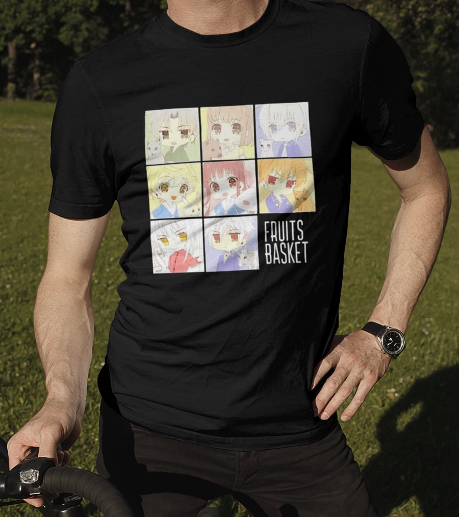 Fruits Basket Chibi Characters Grid With Cute Kawaii Anime T-Shirt