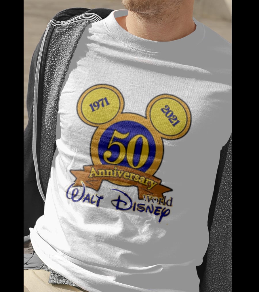 1971 2021 50th Anniversary Walt Disney World Mickey Ears Celebration T-Shirt