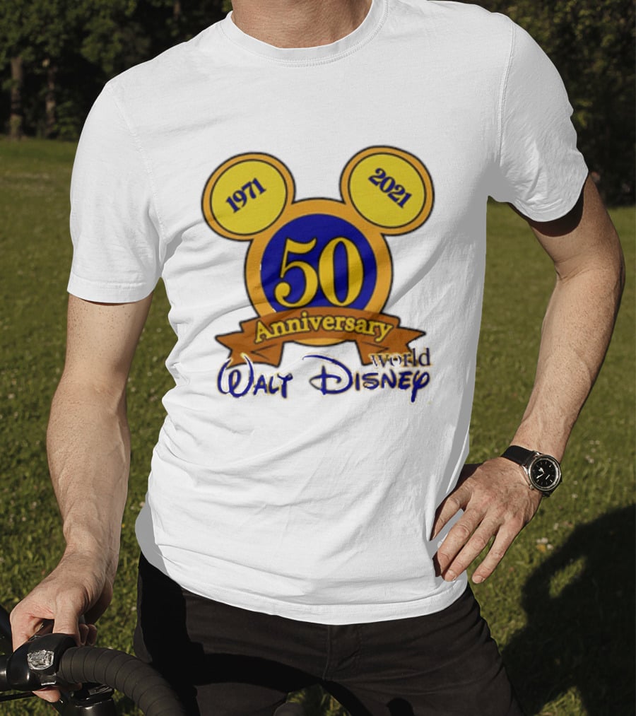 1971 2021 50th Anniversary Walt Disney World Mickey Ears Celebration T-Shirt
