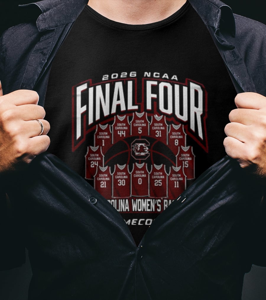 2026 NCAA Final Four South Carolina Women's Basketball Gamecocks T-Shirt