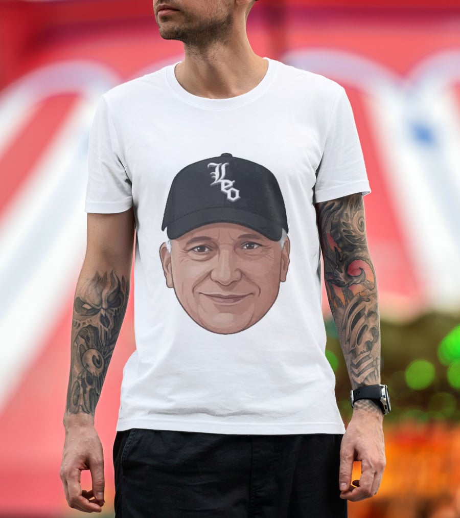 Pope Leo Face Cap Chicago White Sox T-Shirt