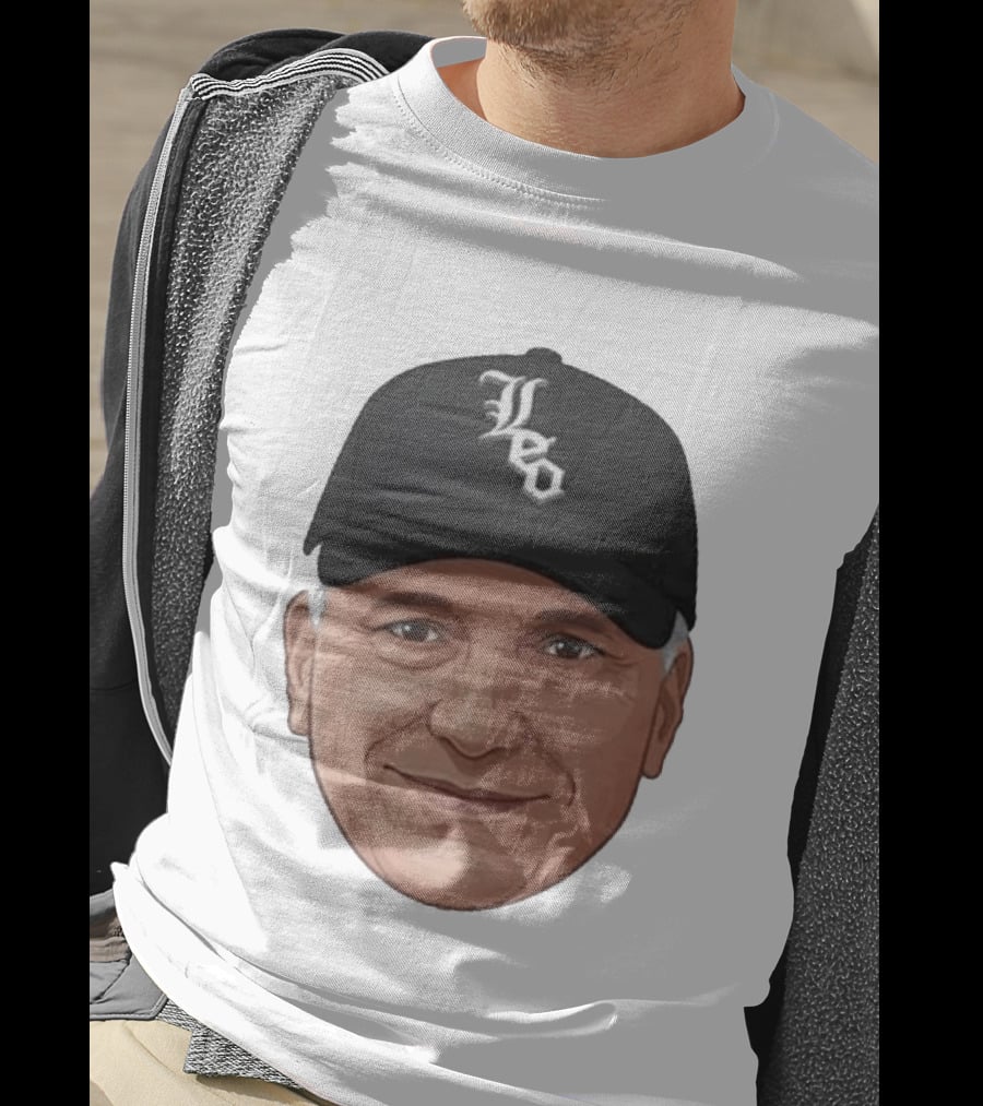 Pope Leo Face Cap Chicago White Sox T-Shirt
