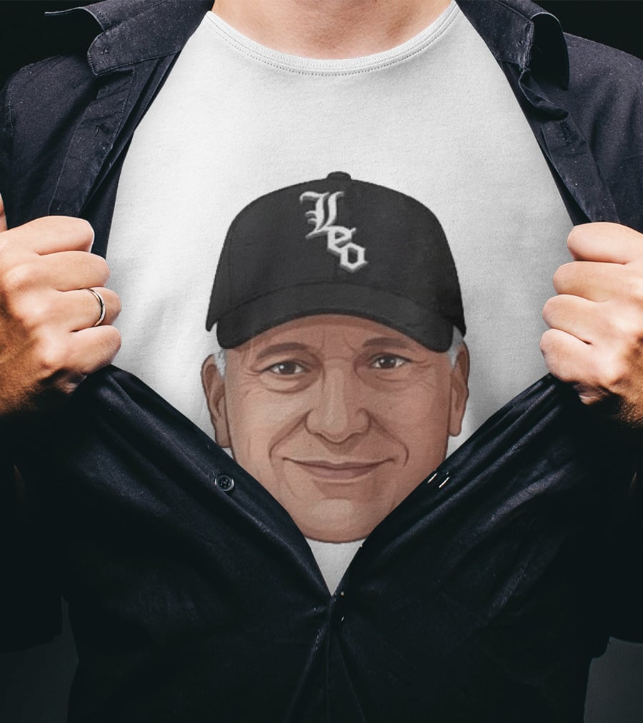 Pope Leo Face Cap Chicago White Sox T-Shirt
