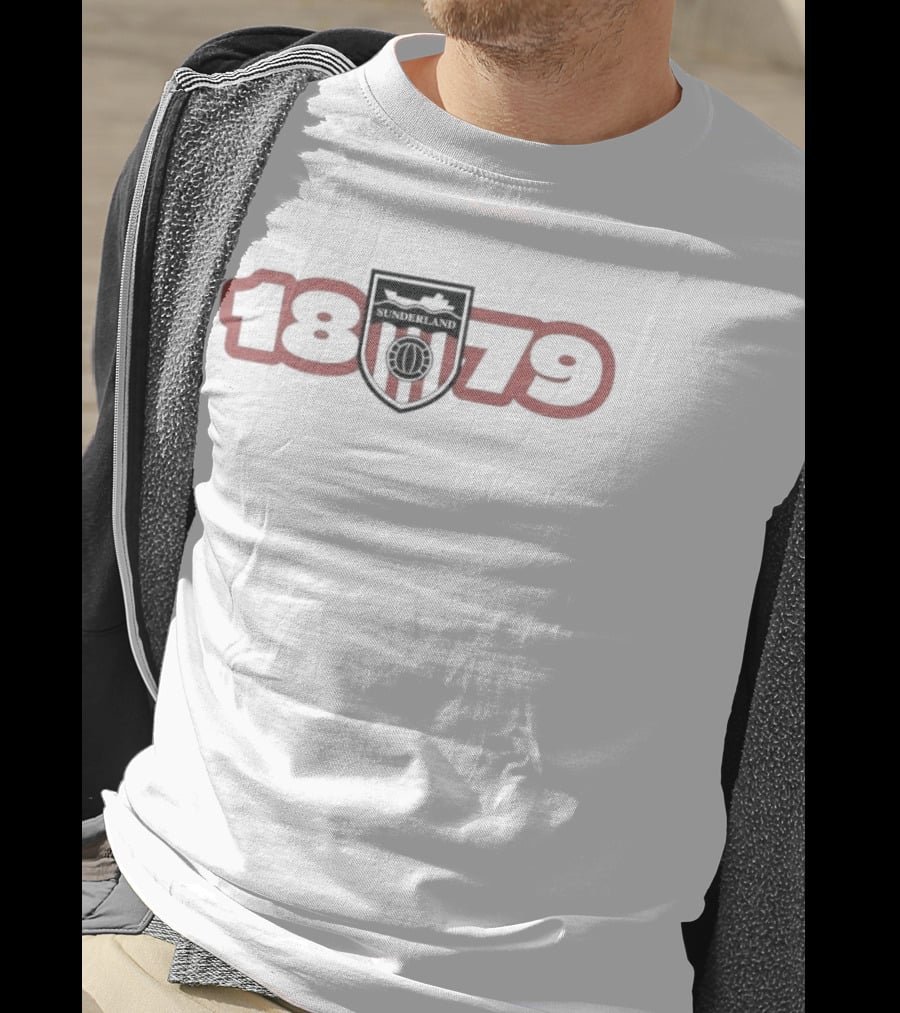 Sunderland AFC 1879 Badge Red Black Football Soccer T-Shirt