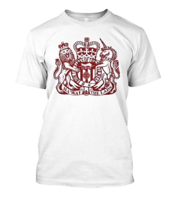 Sunderland AFC Ha'way The Lads From Banks Of The River Wear Europe British Royal Coat Of Arms T-Shirt