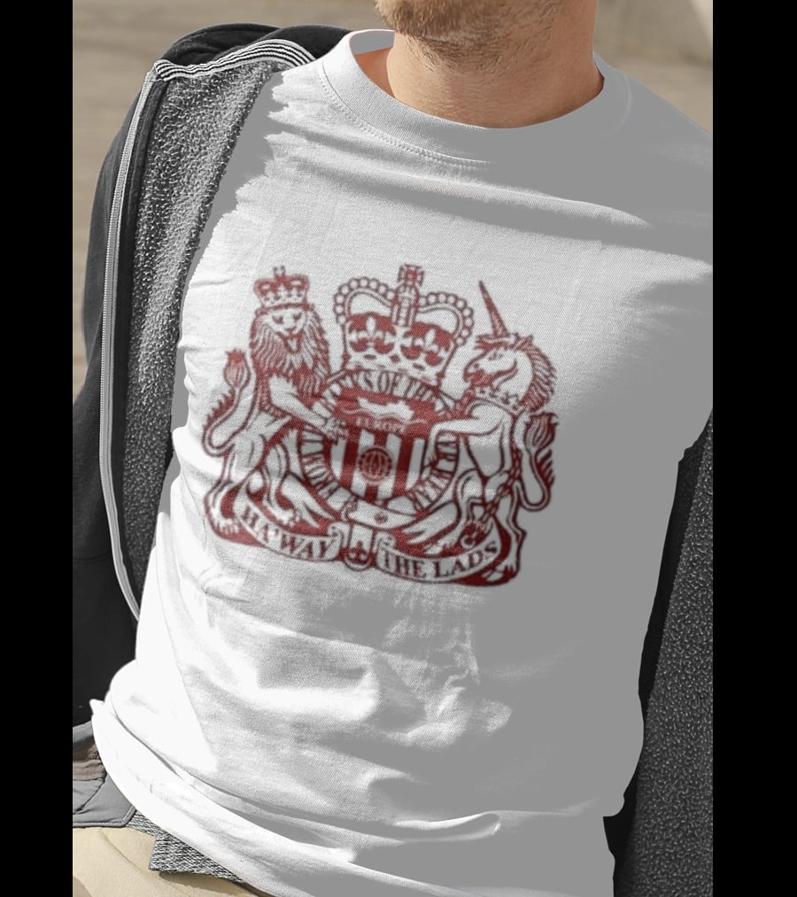 Sunderland AFC Ha'way The Lads From Banks Of The River Wear Europe British Royal Coat Of Arms T-Shirt
