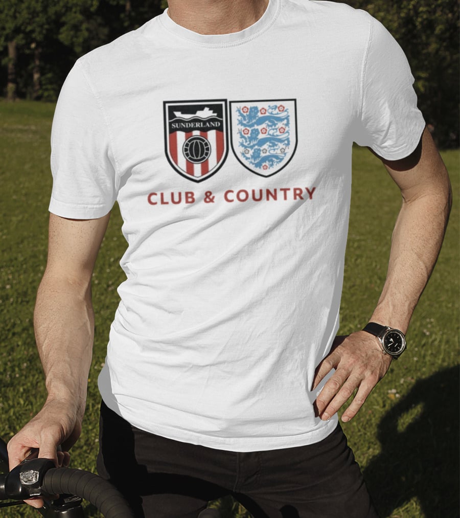 Sunderland Club & Country England Football Crest T-Shirt
