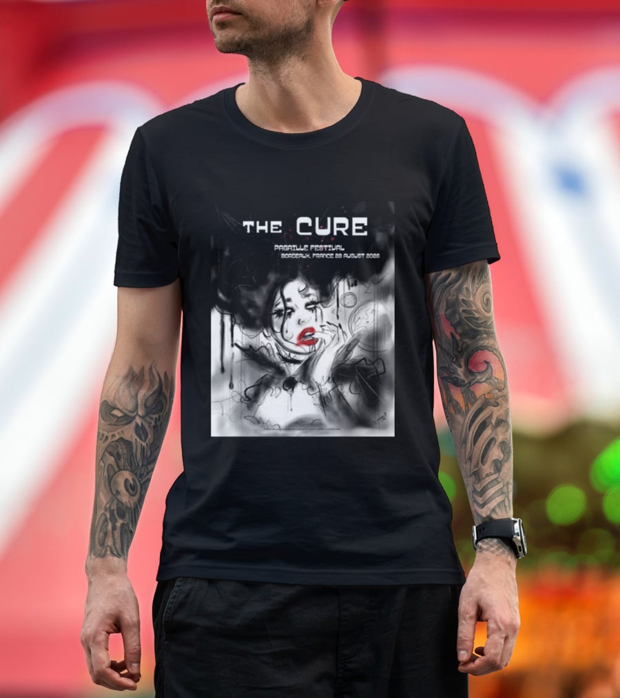 The Cure Pagaille Festival Bordeaux France 28 August 2026 Event T-Shirt