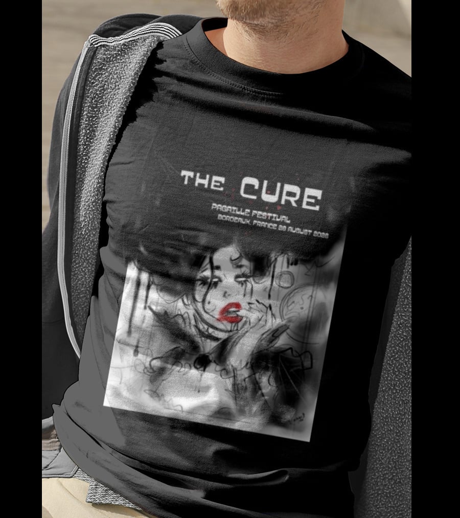 The Cure Pagaille Festival Bordeaux France 28 August 2026 Event T-Shirt