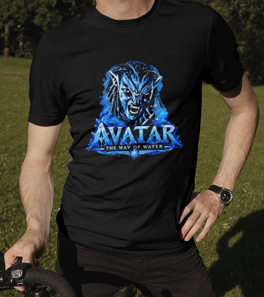 Avatar The Way Of Water Na'vi Warrior Fierce Expression T-Shirt