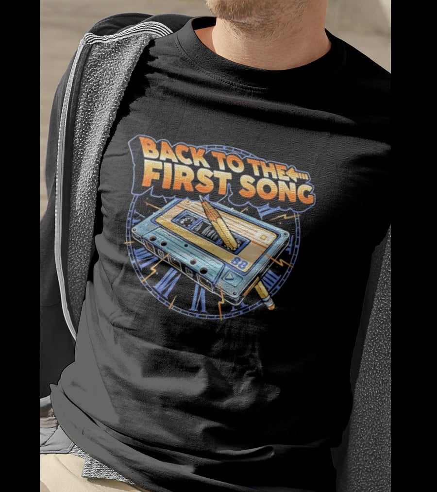 Back To The First Song 88 Cassette Tape Retro Rewind Nostalgia T-Shirt