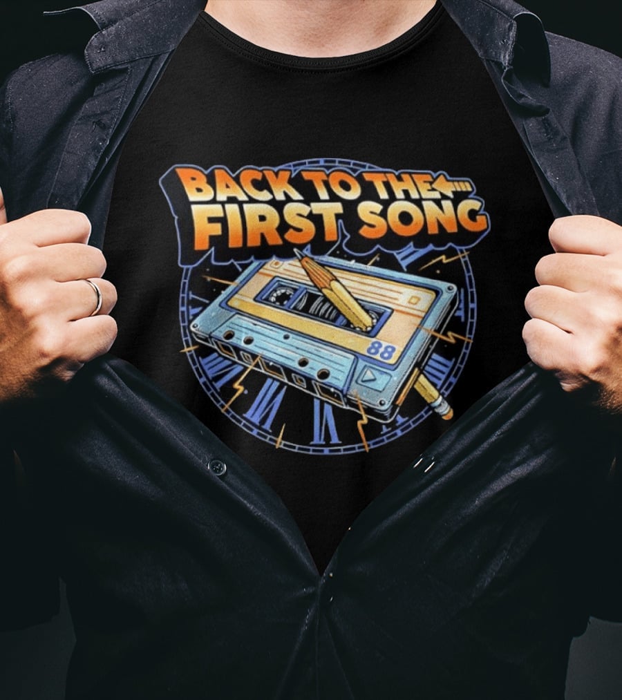 Back To The First Song 88 Cassette Tape Retro Rewind Nostalgia T-Shirt