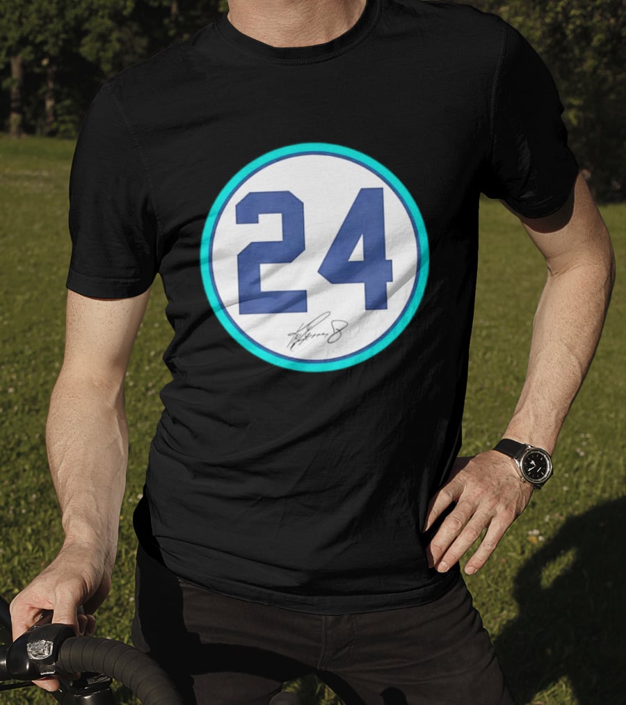 Ken Griffey Jr Number 24 Seattle Mariners Team Jersey Number T-Shirt