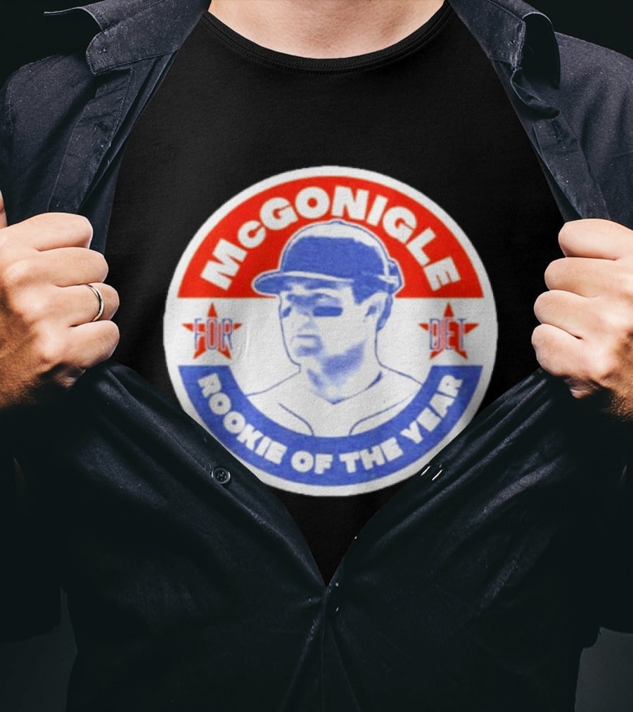 Kevin McGonigle Rookie Of The Year Detroit Baseball Stars T-Shirt