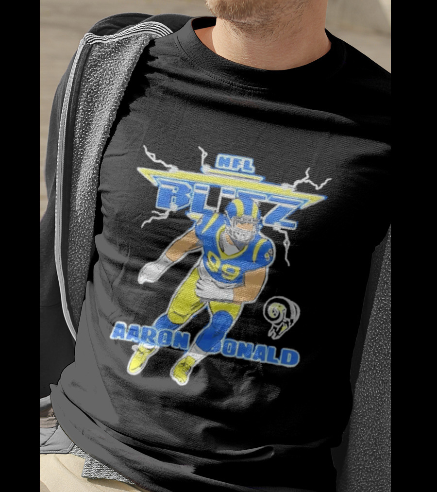 NFL Blitz Aaron Donald Los Angeles Rams 99 T-Shirt