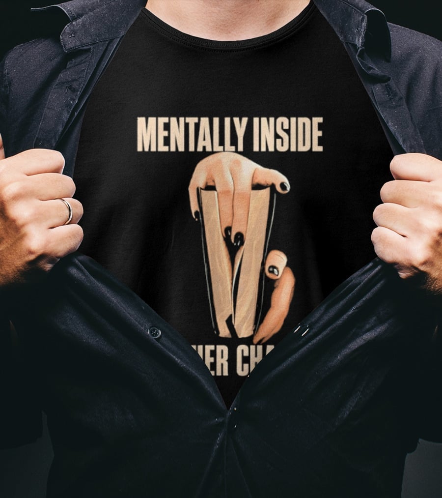 Mentally Inside Another Chapter Book Lover Hands Holding Book T-Shirt