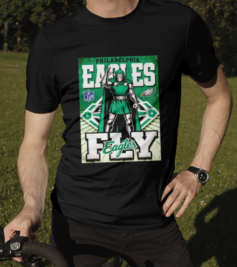 Philadelphia Eagles Doctor Doom NFL Fly Eagles T-Shirt