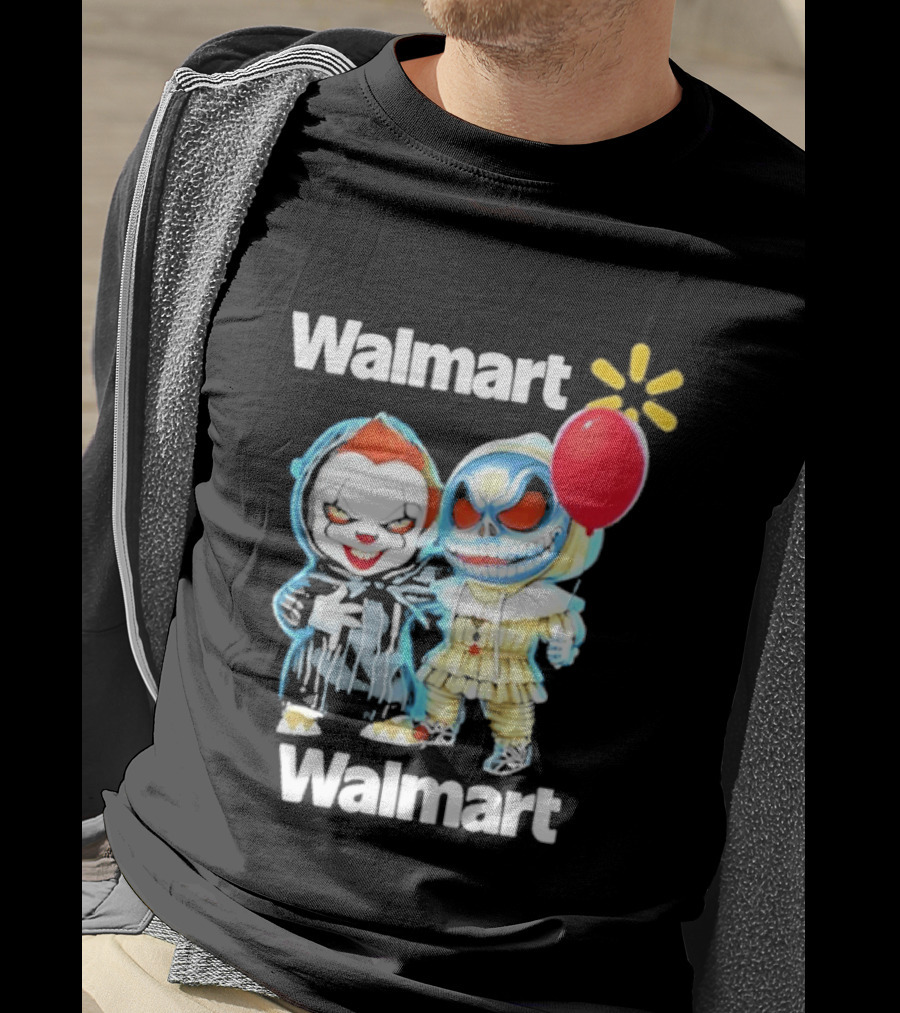 Walmart Pennywise Jack Skellington Halloween 2026 Red Balloon T-Shirt