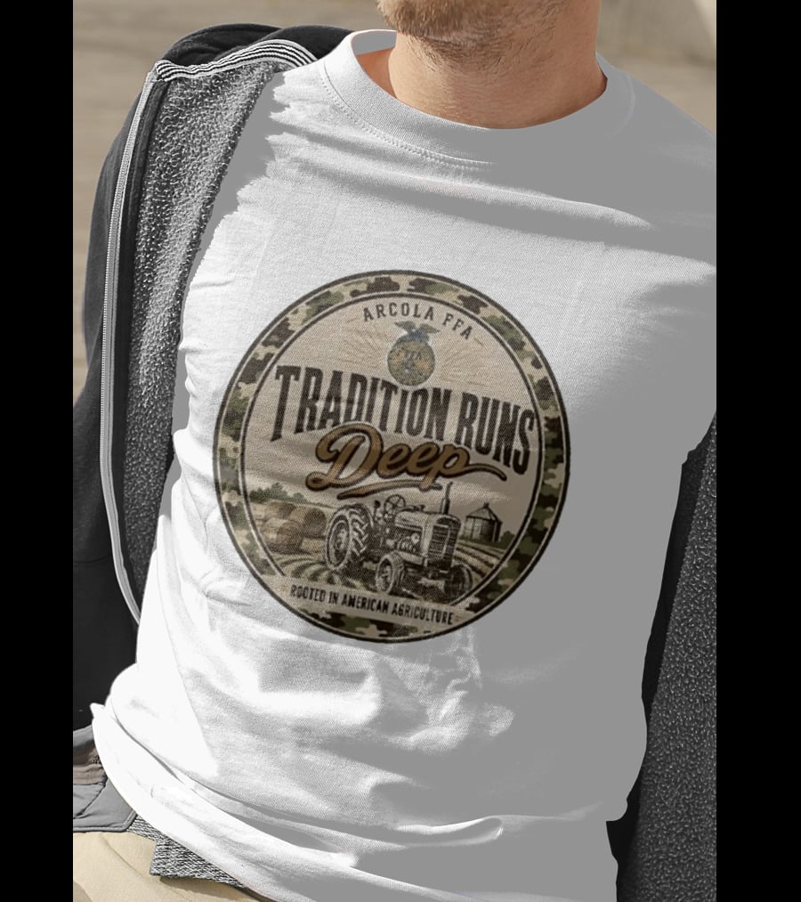 Arcola FFA Tradition Runs Deep Rooted In American Agriculture Tractor 2026 T-Shirt
