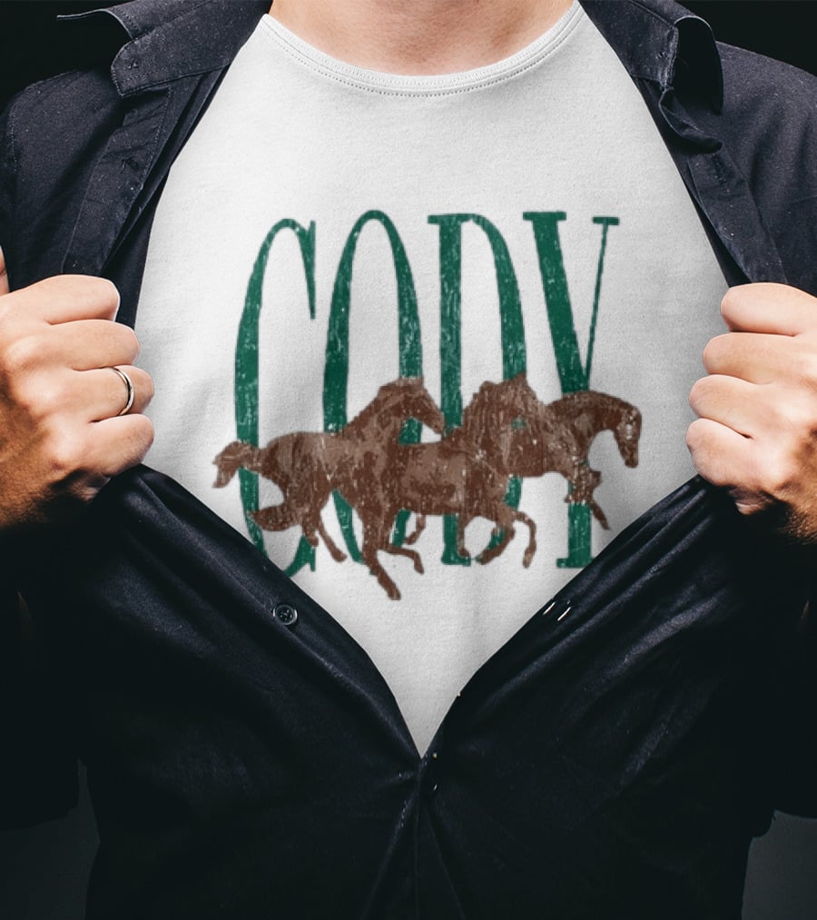 Cody Johnson Distressed Horses Country Music T-Shirt
