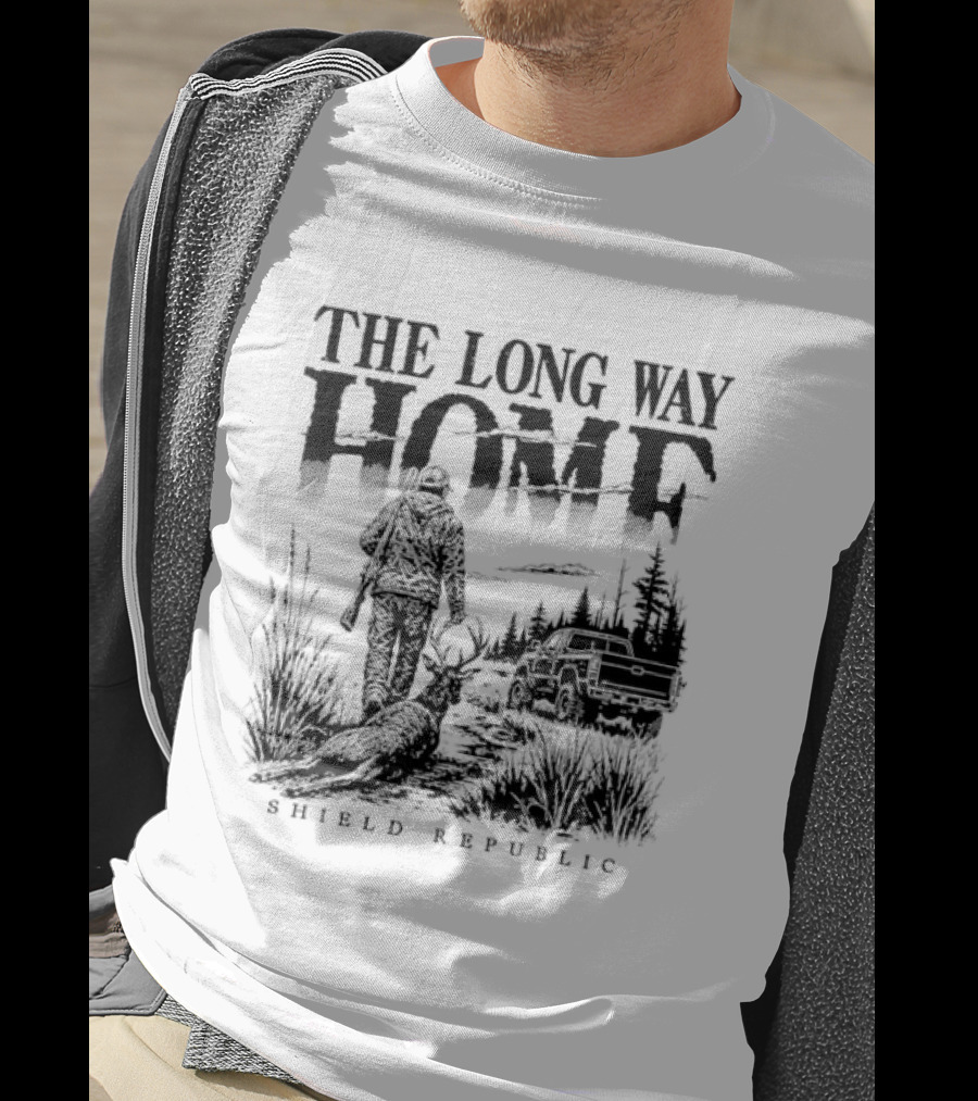 The Long Way Home Hunting Shield Republic T-Shirt