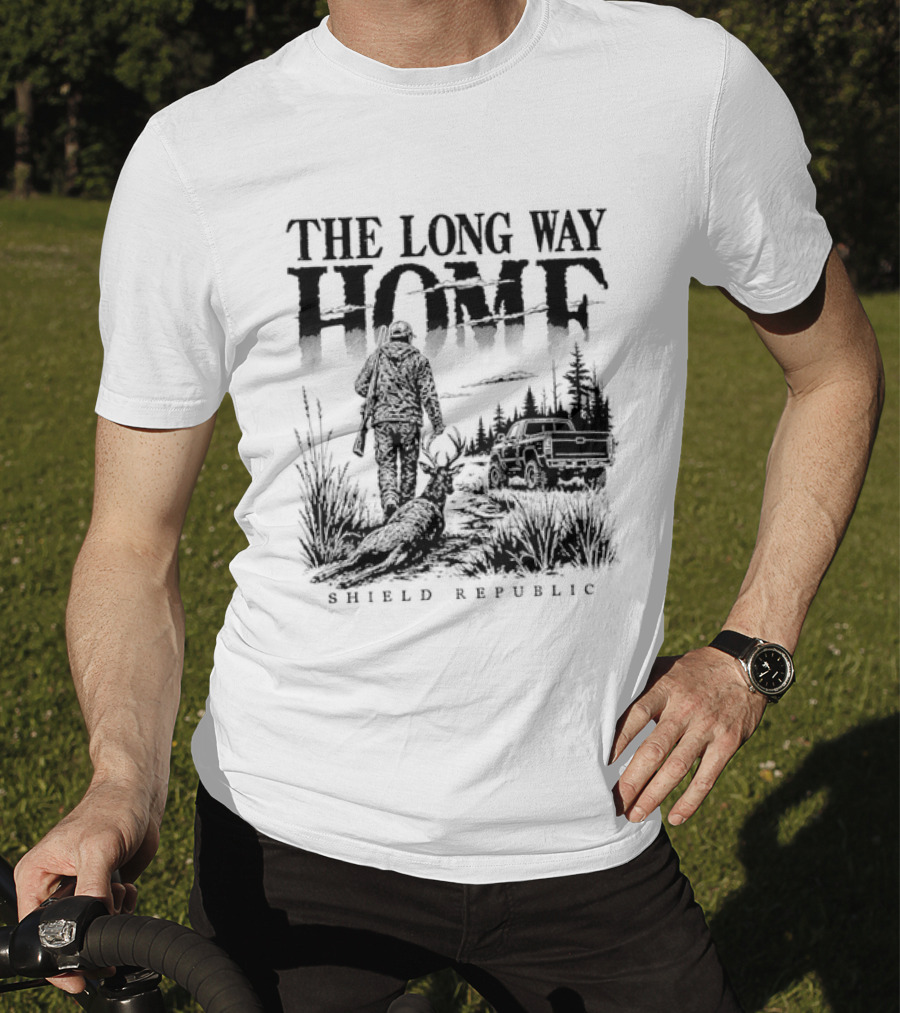 The Long Way Home Hunting Shield Republic T-Shirt