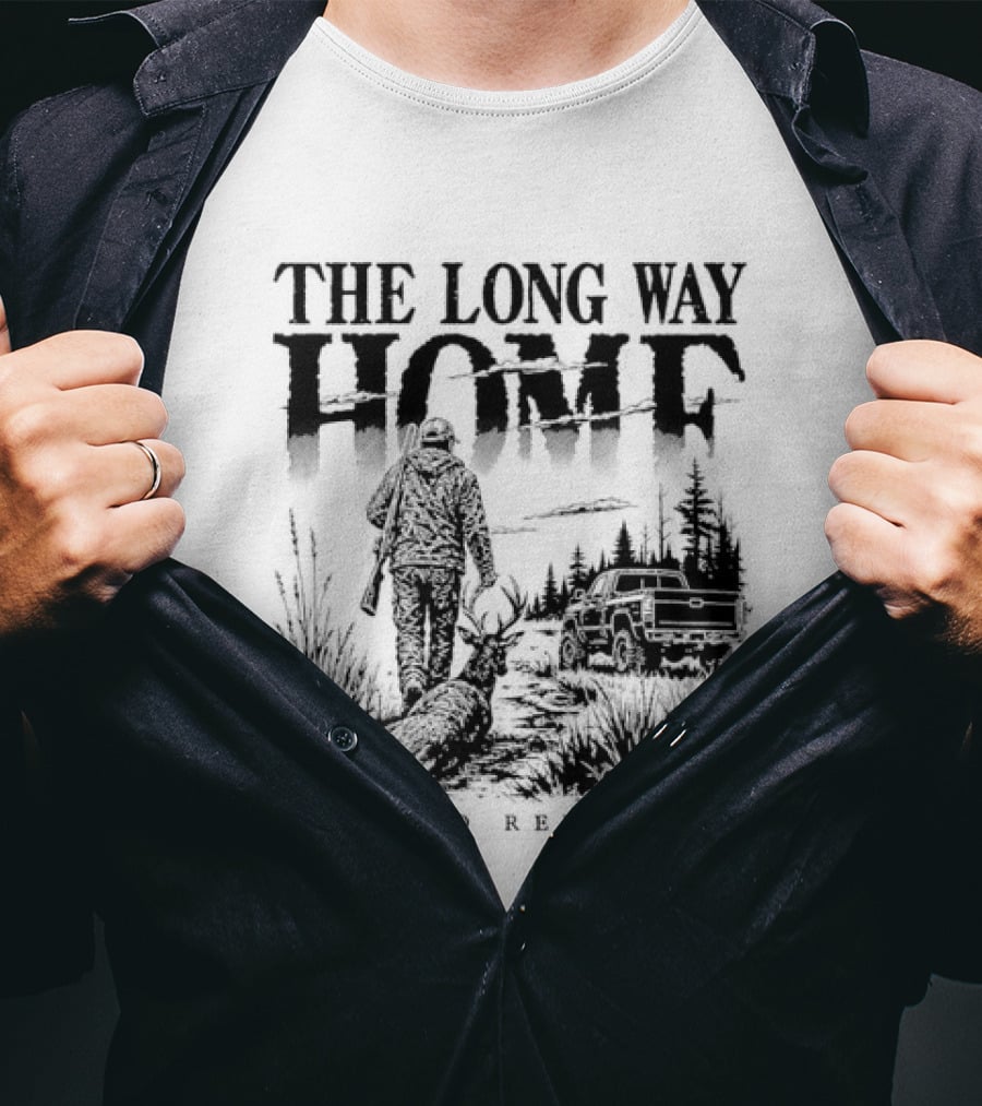 The Long Way Home Hunting Shield Republic T-Shirt