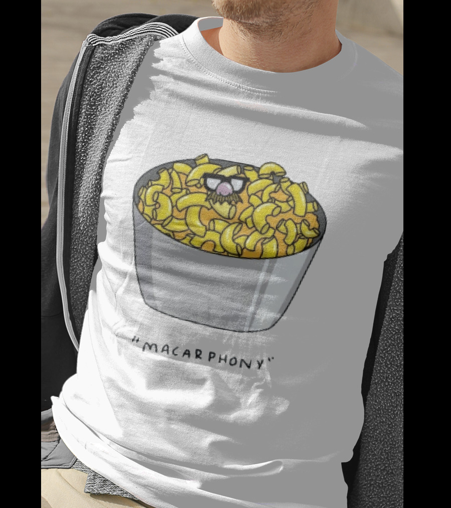 Macarphony Funny Mac And Cheese Bowl Pun T-Shirt