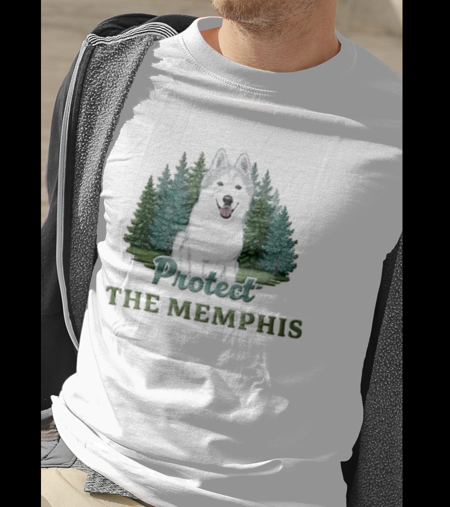 Protect The Memphis Husky Dog Forest Nature Animal T-Shirt