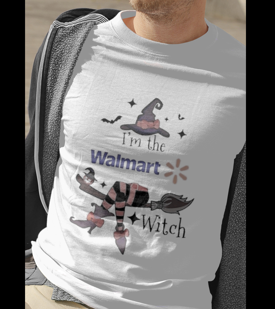 I'm The Walmart Witch Broomstick Hat Halloween 2026 T-Shirt