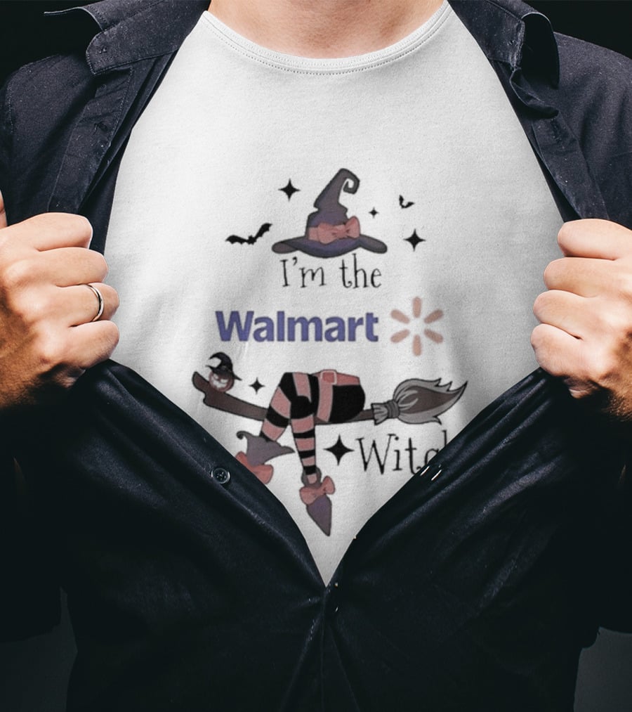 I'm The Walmart Witch Broomstick Hat Halloween 2026 T-Shirt