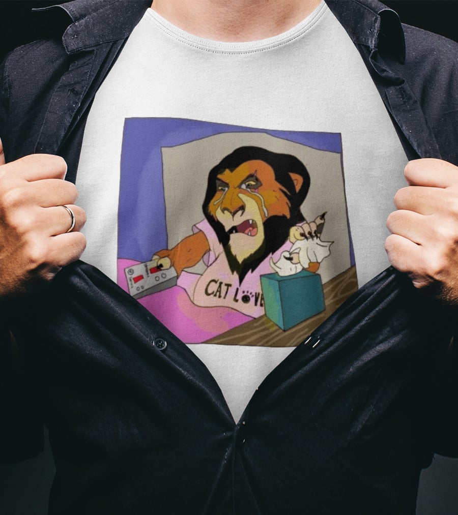 Scar From The Lion King Cat Love Scar Tissue Humor Meme T-Shirt