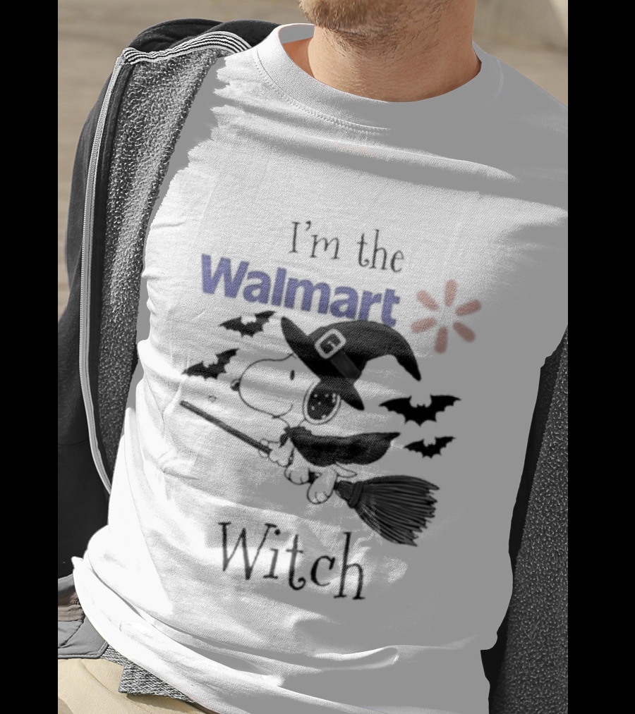 I'm The Walmart Witch Snoopy Halloween 2026 Broomstick Magic T-Shirt