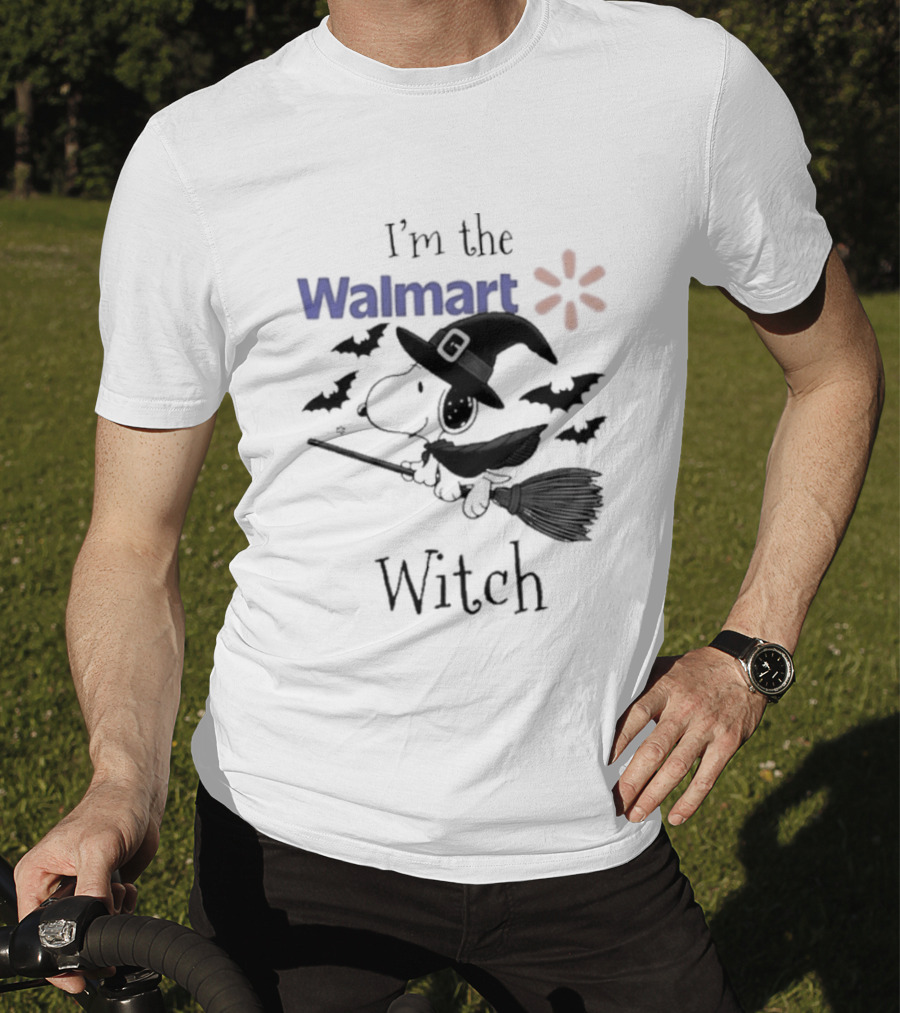 I'm The Walmart Witch Snoopy Halloween 2026 Broomstick Magic T-Shirt