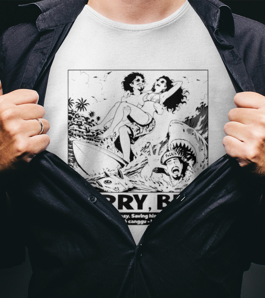 Sorry Bro Saving The Girl Was Easy Saving His Buddy Not So Much Vintage Comic Style Rescue Scene T-Shirt