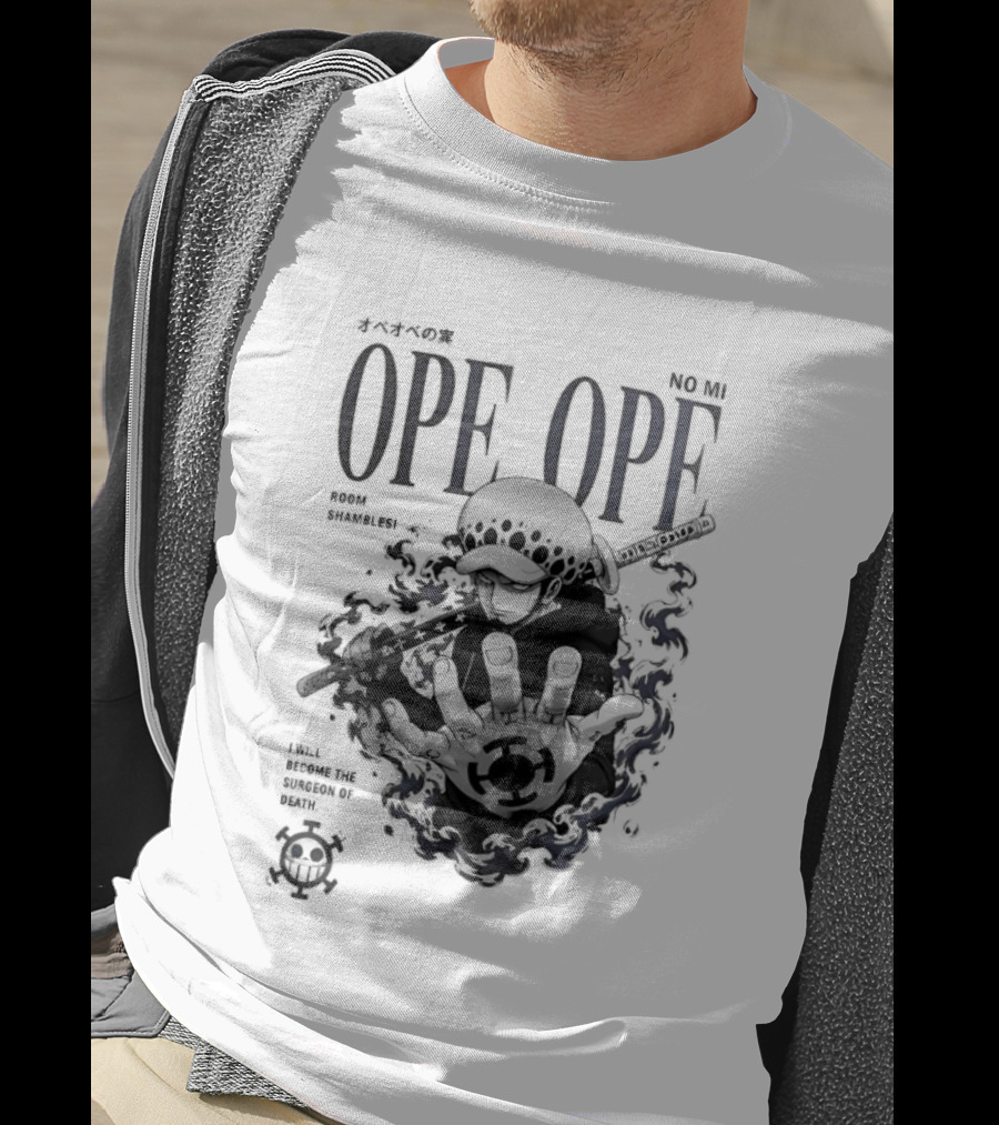 Ope Ope No Mi Trafalgar Law Surgeon Of Death One Piece T-Shirt